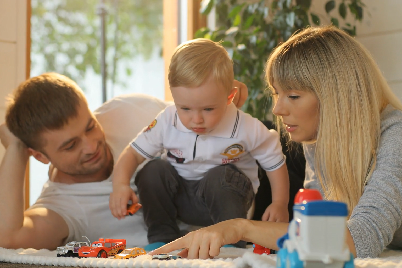 Parent teaching child language
