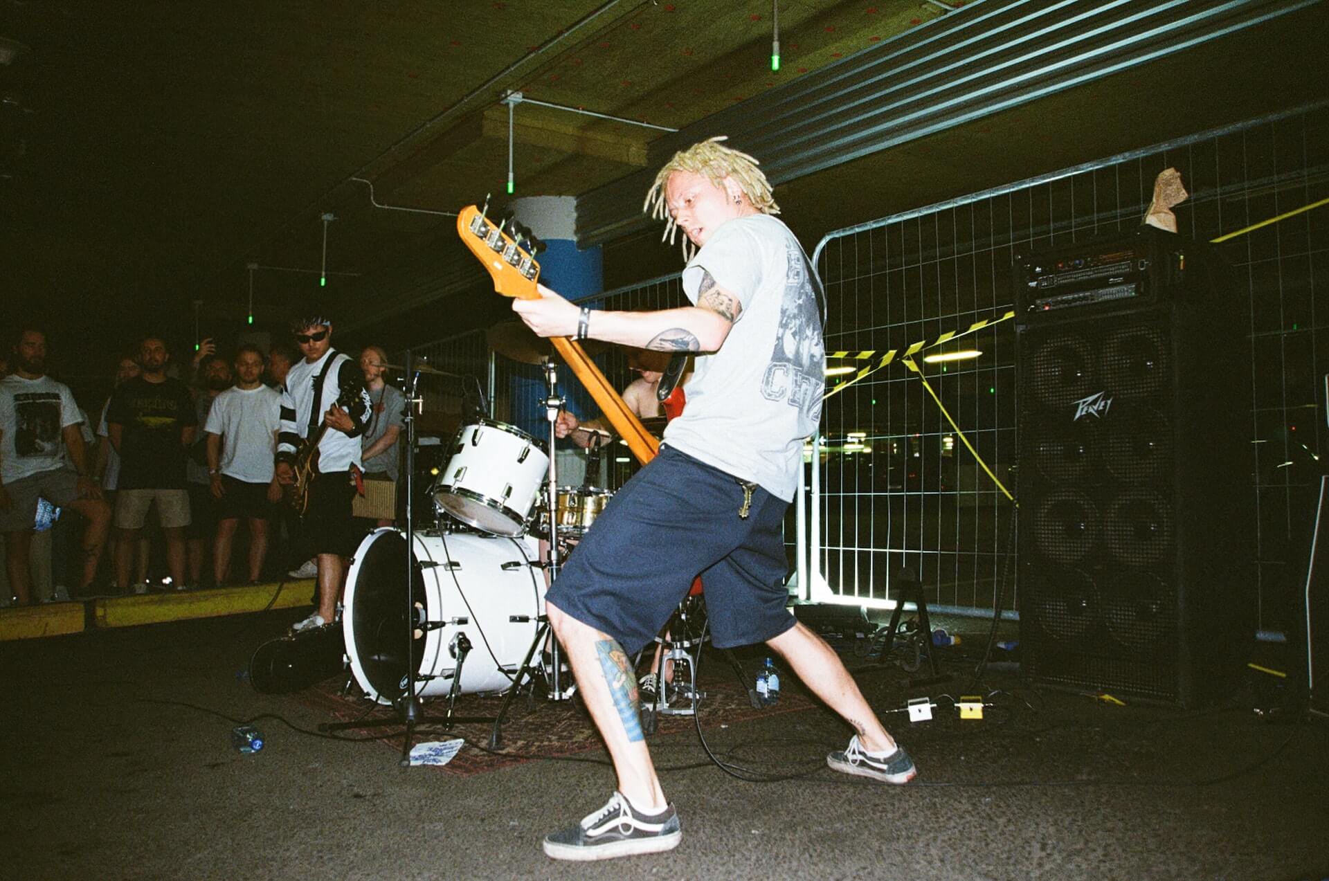 band playing punk music